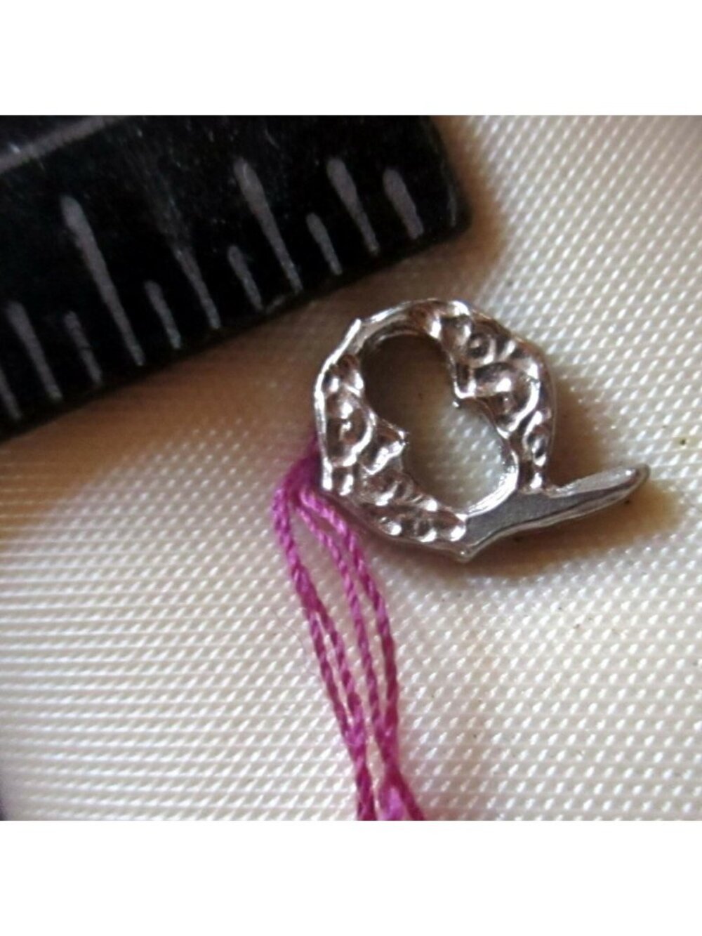 Monogram "Q" Tie Tac Tack Lapel Pin NEW ON CARD Vintage 1970s Silver Tone